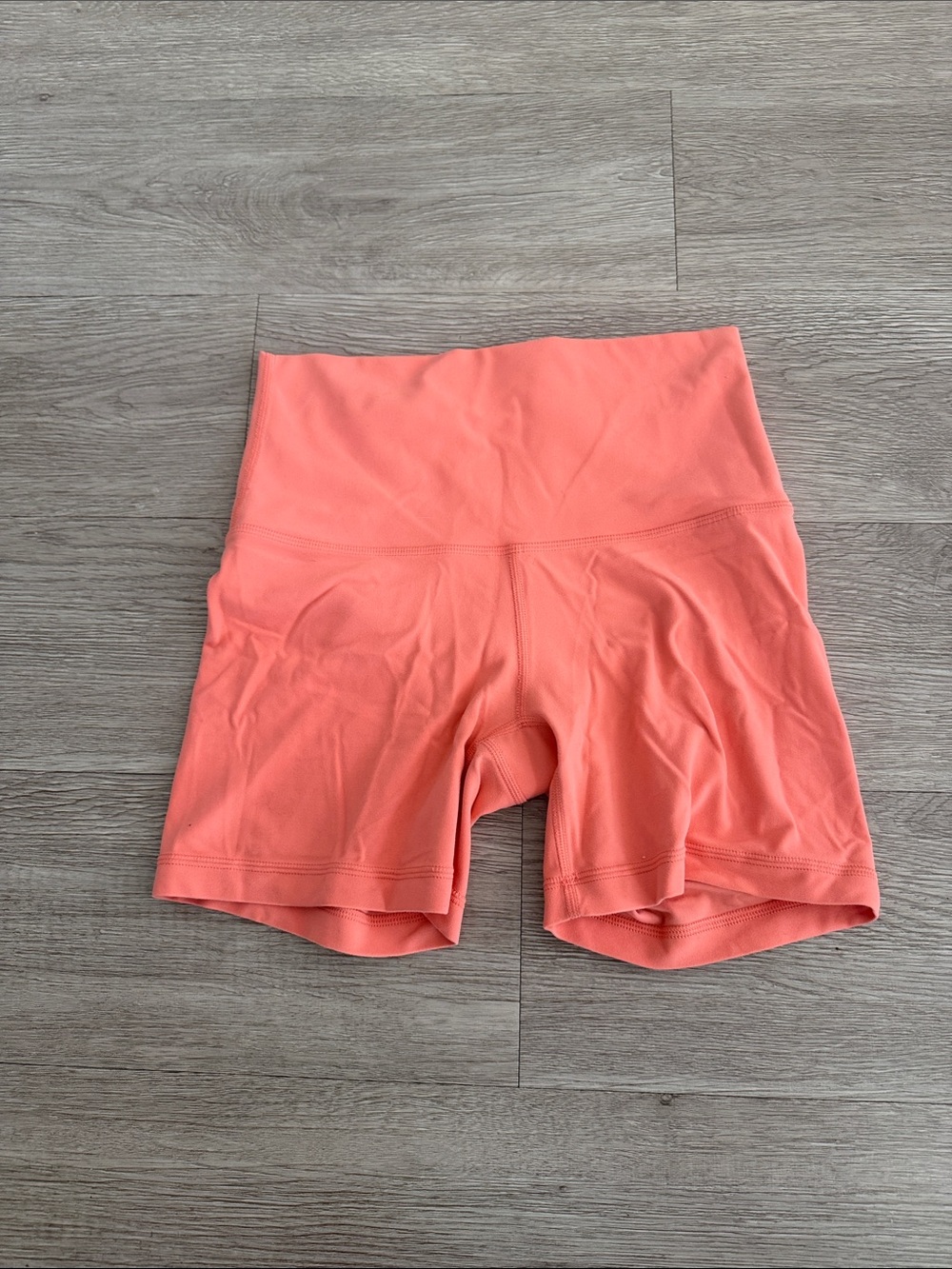 Aritzia Coral High-Rise Bike Shorts